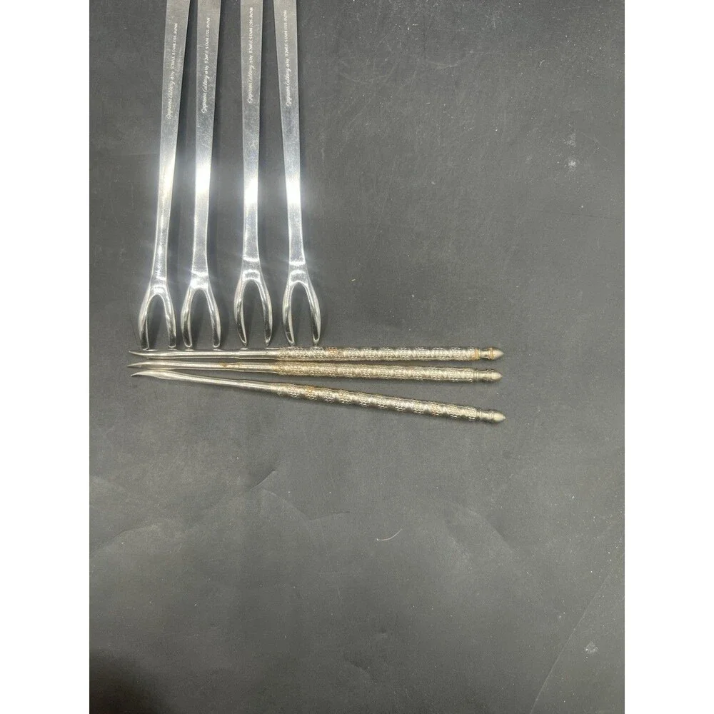 Vintage Towle Supreme Cutlery Seafood Forks Nut Crackers Picks Japan Lot 10